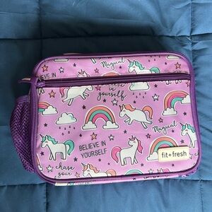 Magical Unicorn Lunchbox w/ Tupperware & Ice Pack – Never Used!